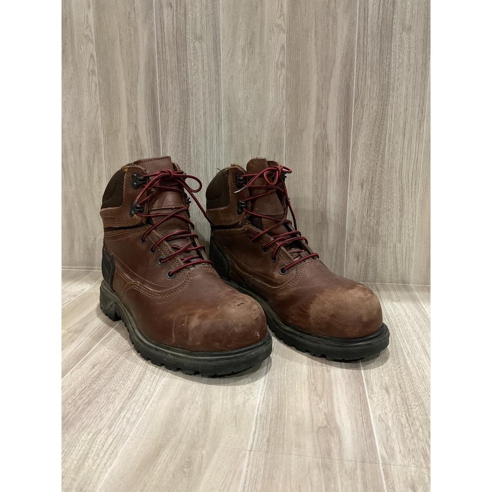 Red Wing 2347 Womens Brown Leather Waterproof Safety Toe Work Boots Size 8 B